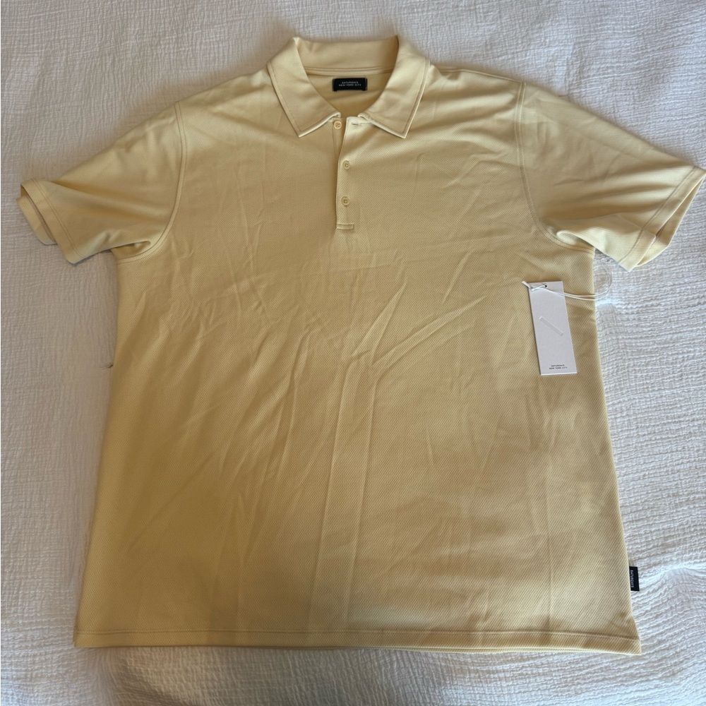 Saturdays New York City Light Yellow Polo Shirt